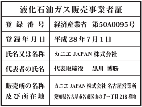 名古屋営業所の標識